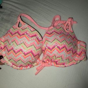 pink bombshell bikini top, size 32 D
